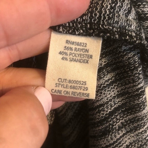 MAX EDITION Weekend Medium Belted Vest Black White Drawstring Waist Marled Knit - Picture 5 of 7